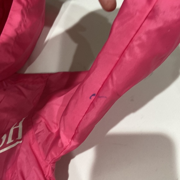 Pink windbreaker / raincoat OshKosh B'Gosh 100% nylon 12 month - Picture 12 of 13